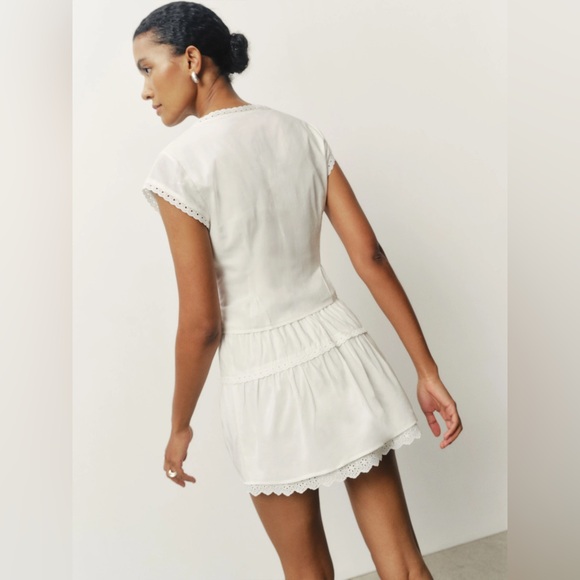 Reformation Valetta Two Piece In White, brand new, never worn, no flaws. - Picture 4 of 16